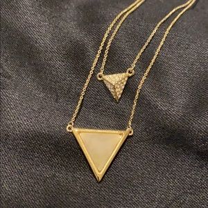 House of Harlow 1960 Gold Quartz Necklace
